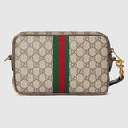 Gucci Ophidia Small Crossbody Bag in Beige and Dark Brown - product view 8 | MOAH
