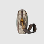 Gucci Ophidia Small Crossbody Bag in Beige and Dark Brown - product view 9 | MOAH