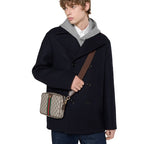 Gucci Ophidia Small Crossbody Bag in Beige and Dark Brown - product view 3 | MOAH