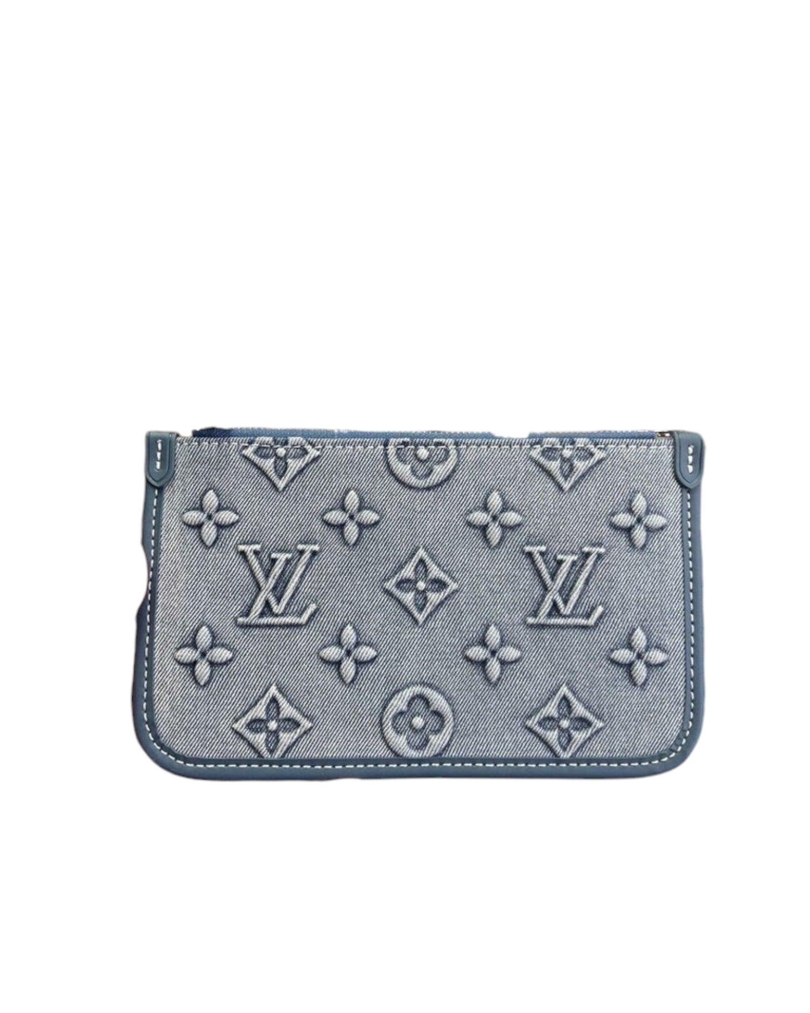 Louis Vuitton Denim Shoulder Bag Set in Blue - image 6 | MOAH