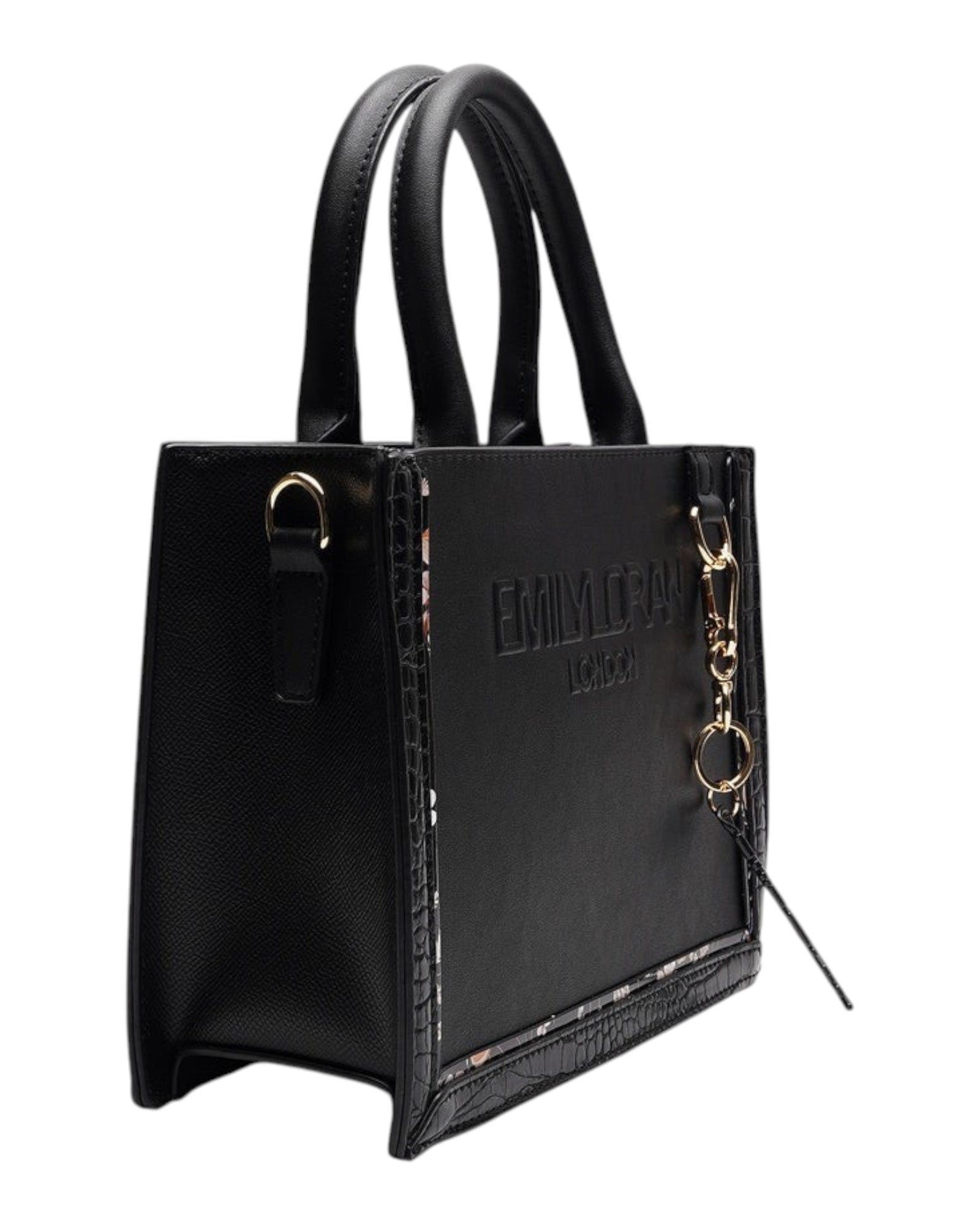 Emily Loran London Top Handle Tote Bag in Black - image 1 | MOAH