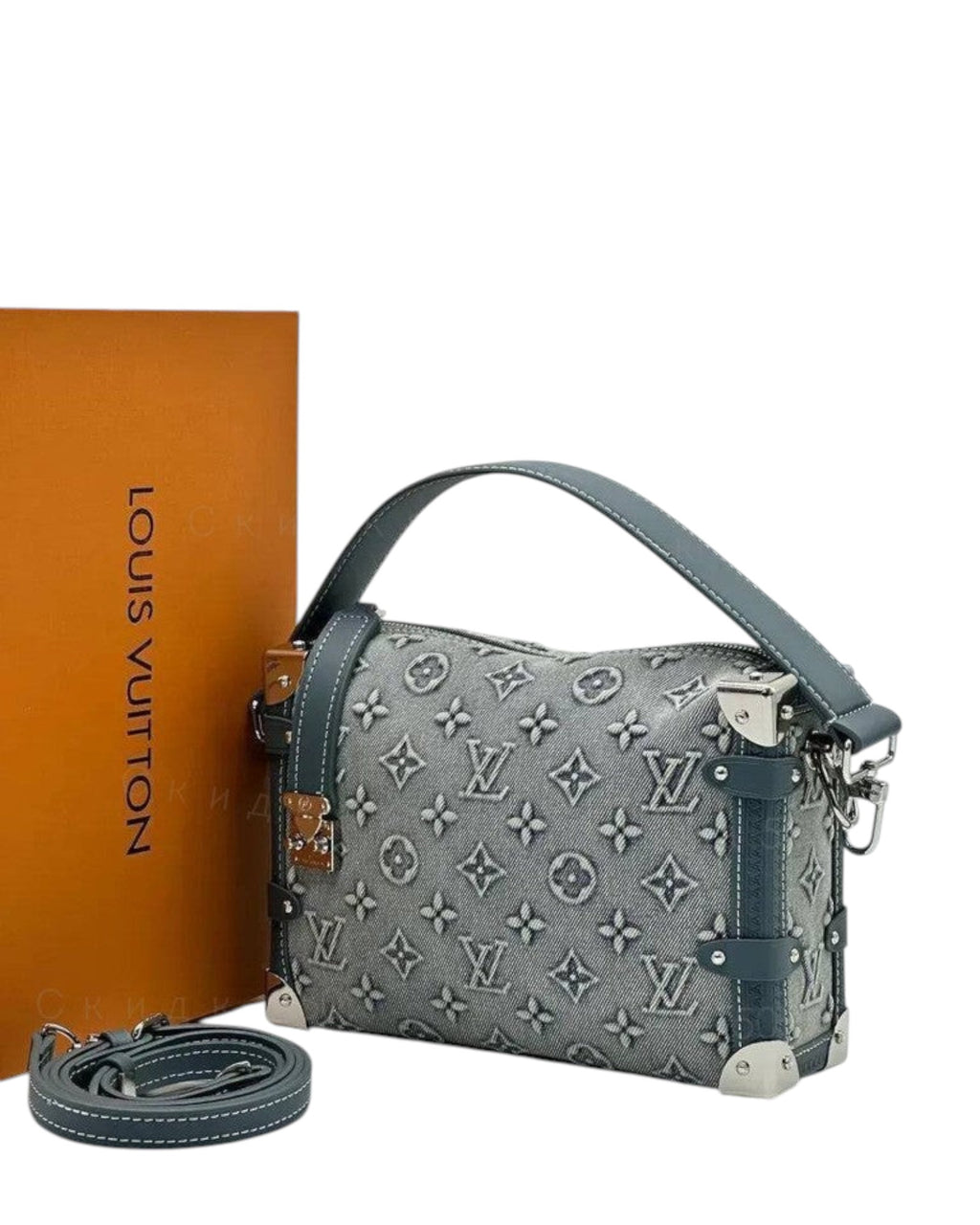 Louis Vuitton Side Trunk Monogram Denim in Blue - image 1 | MOAH