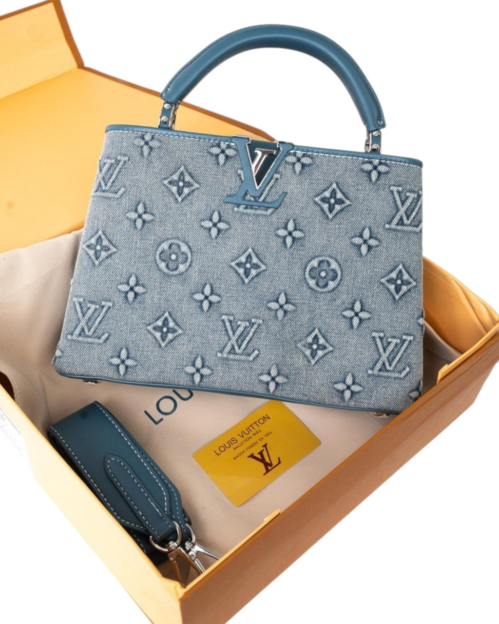 Louis Vuitton Capucines Top Handle Bag in Black - image 3 | MOAH
