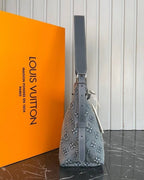 Louis Vuitton Denim Shoulder Bag Set in Blue - image 3 | MOAH