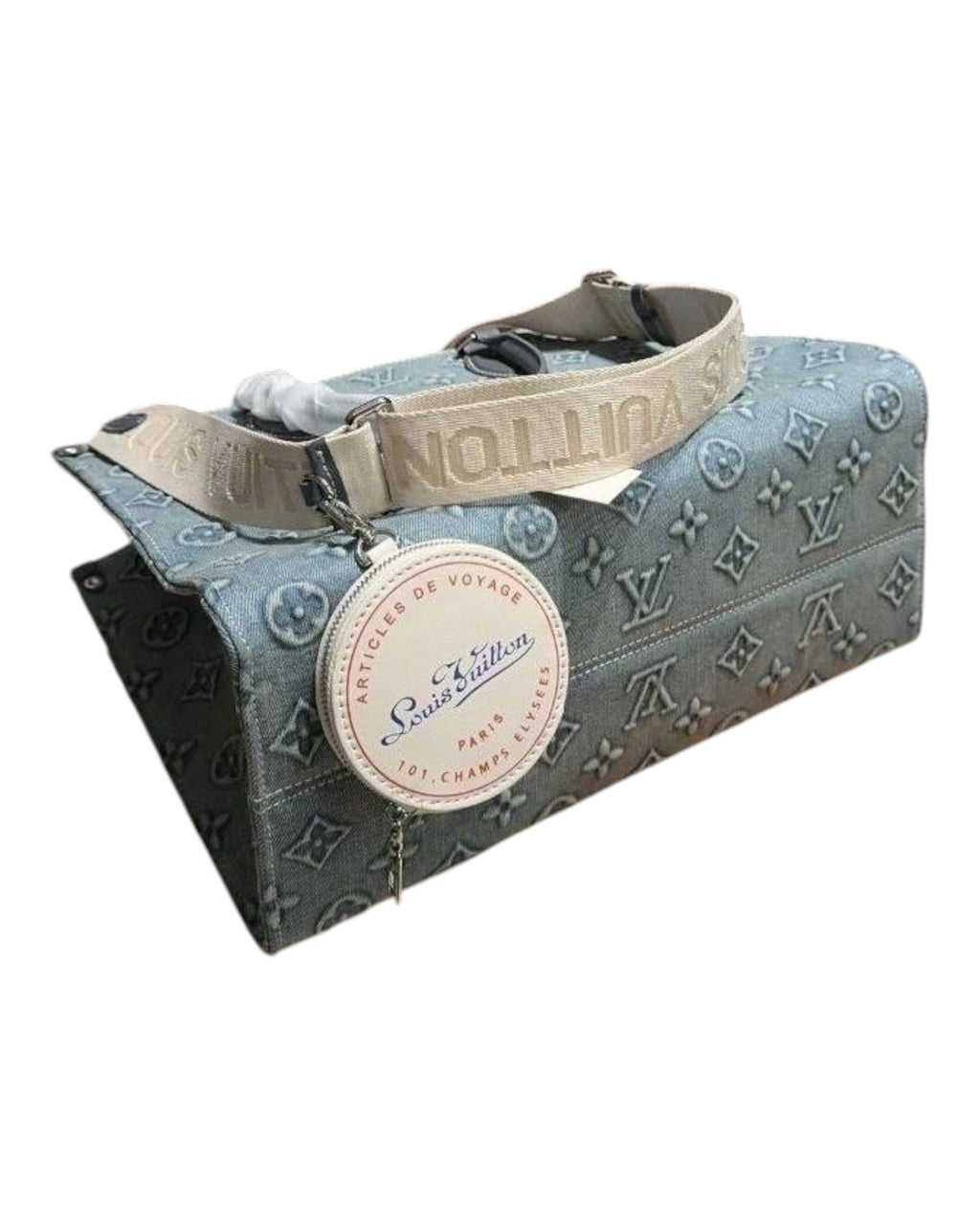 Louis Vuitton OnTheGo PM – Denim with Coin Pouch in Blue - image 5 | MOAH