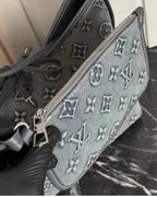 Louis Vuitton Denim Shoulder Bag Set in Blue - image 9 | MOAH