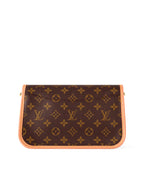 MOAH Louis Vuitton monogram coated canvas shoulder bag with natural cowhide leather trim and gold-tone hardware
