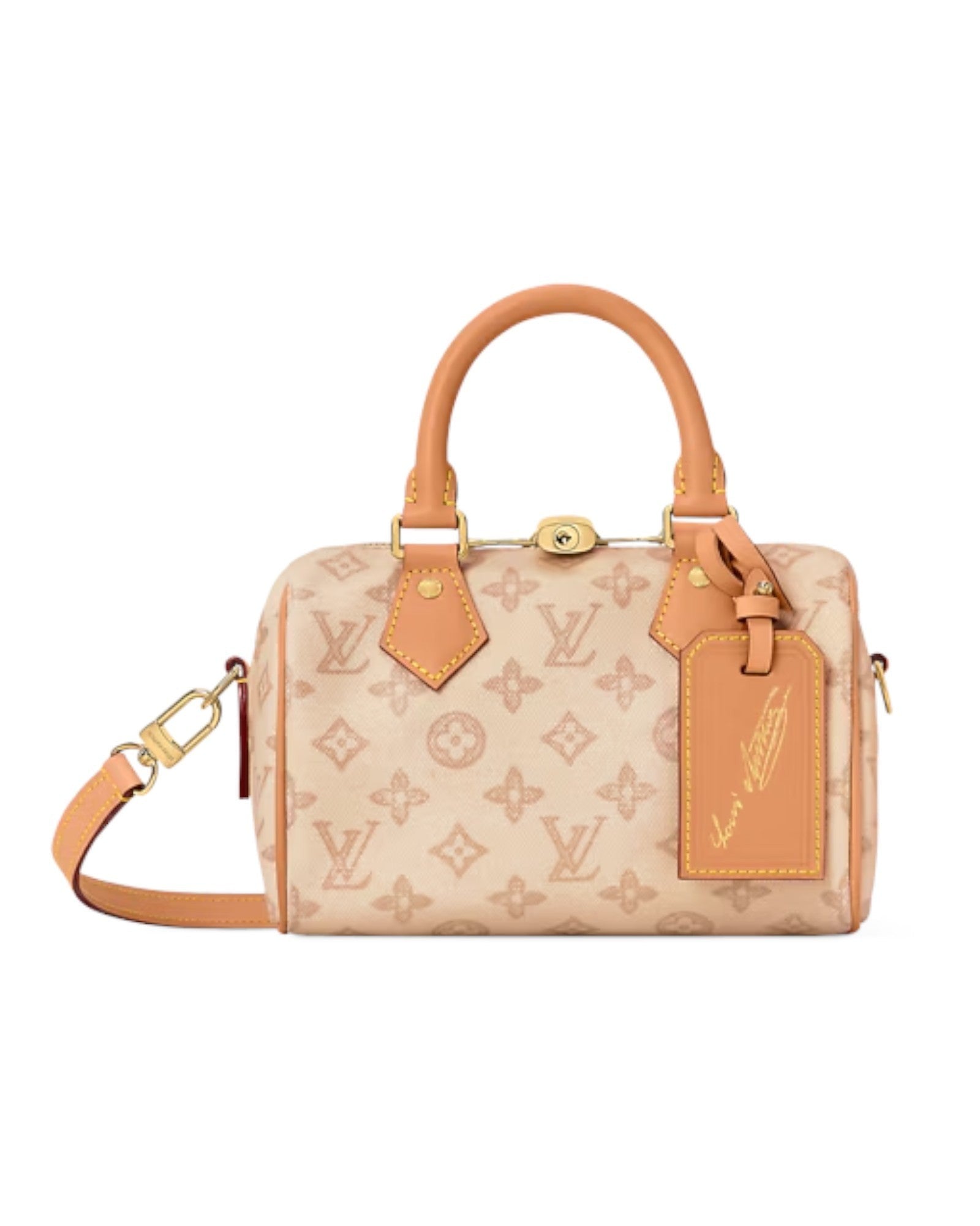 Louis Vuitton Nano Speedy Handbag in Blue - product view | MOAH