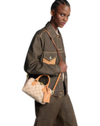 Louis Vuitton Nano Speedy Handbag - crossbody carry view | MOAH