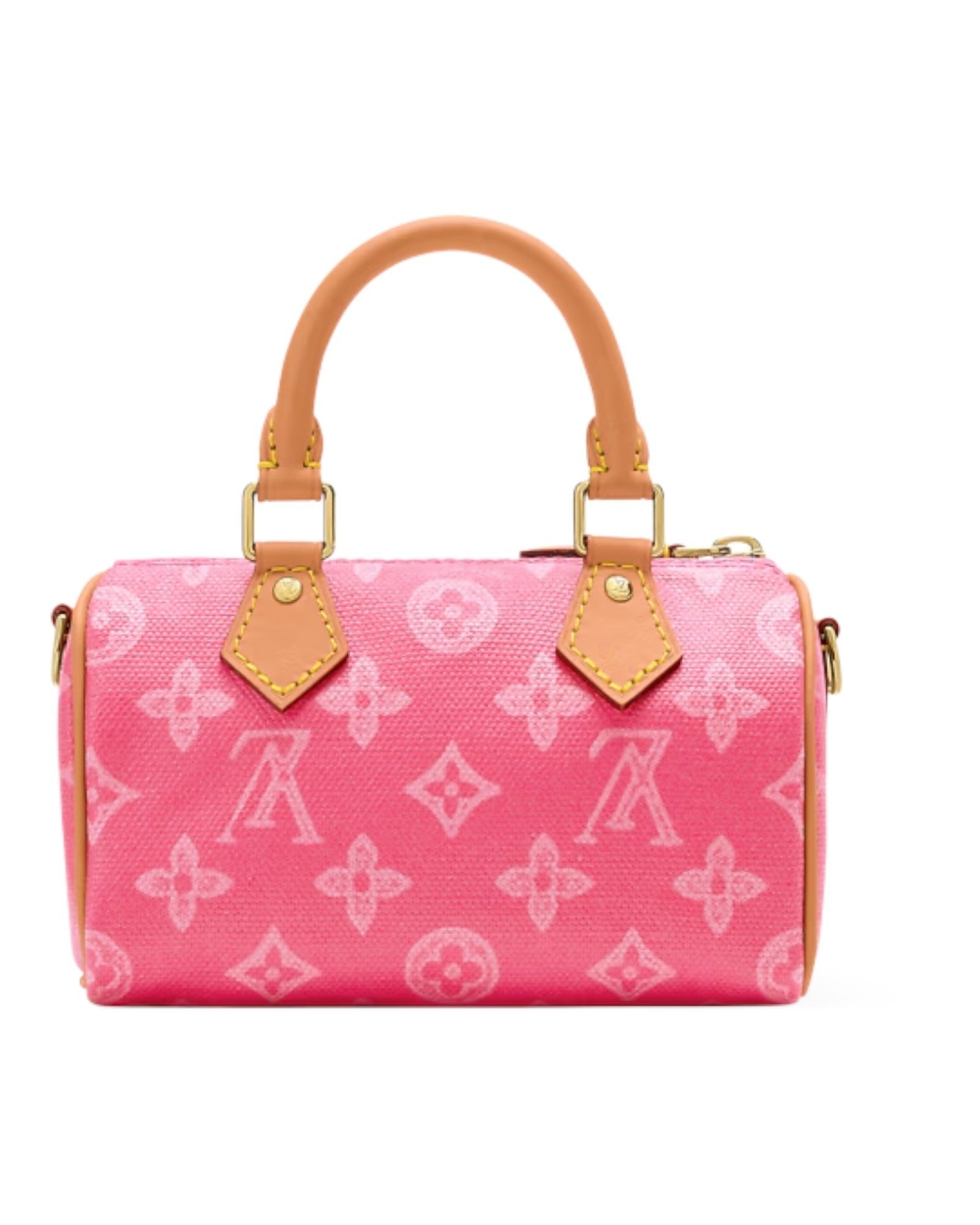 Louis Vuitton Nano Speedy Handbag in Pink - product view | MOAH