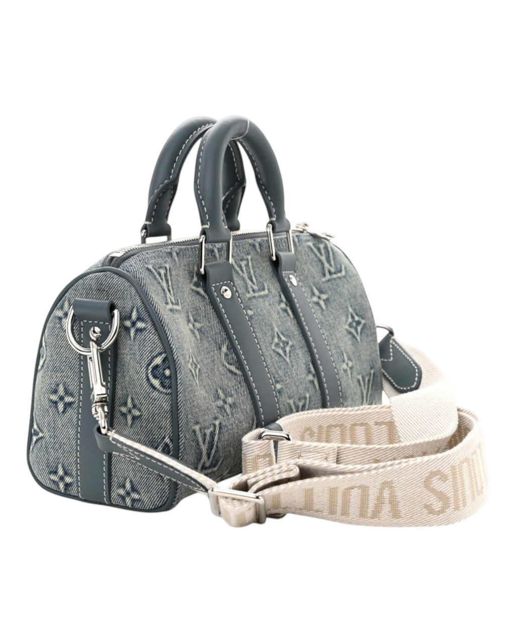 Louis Vuitton Speedy Bandoulière Denim 25 in Blue - image 7 | MOAH