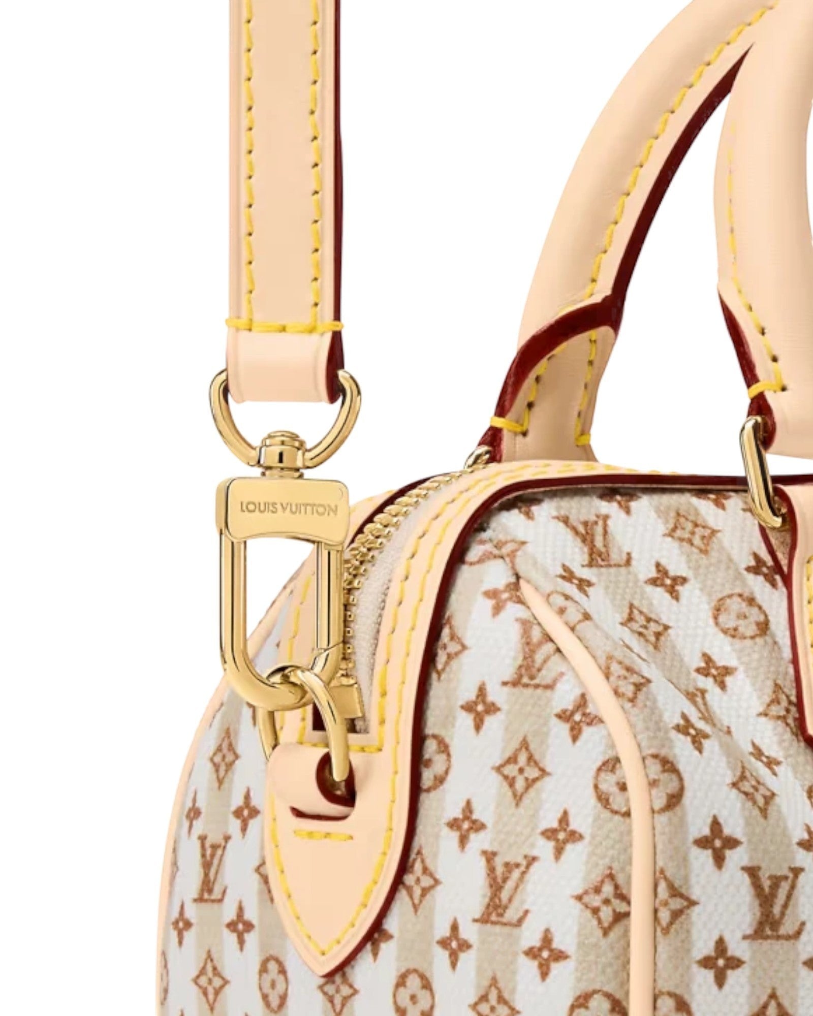 Louis Vuitton Speedy Bandoulière Handbag in LV Stamp Blue - image 9 | MOAH