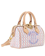 Louis Vuitton Speedy Bandoulière Handbag in LV Stamp Blue - image 6 | MOAH