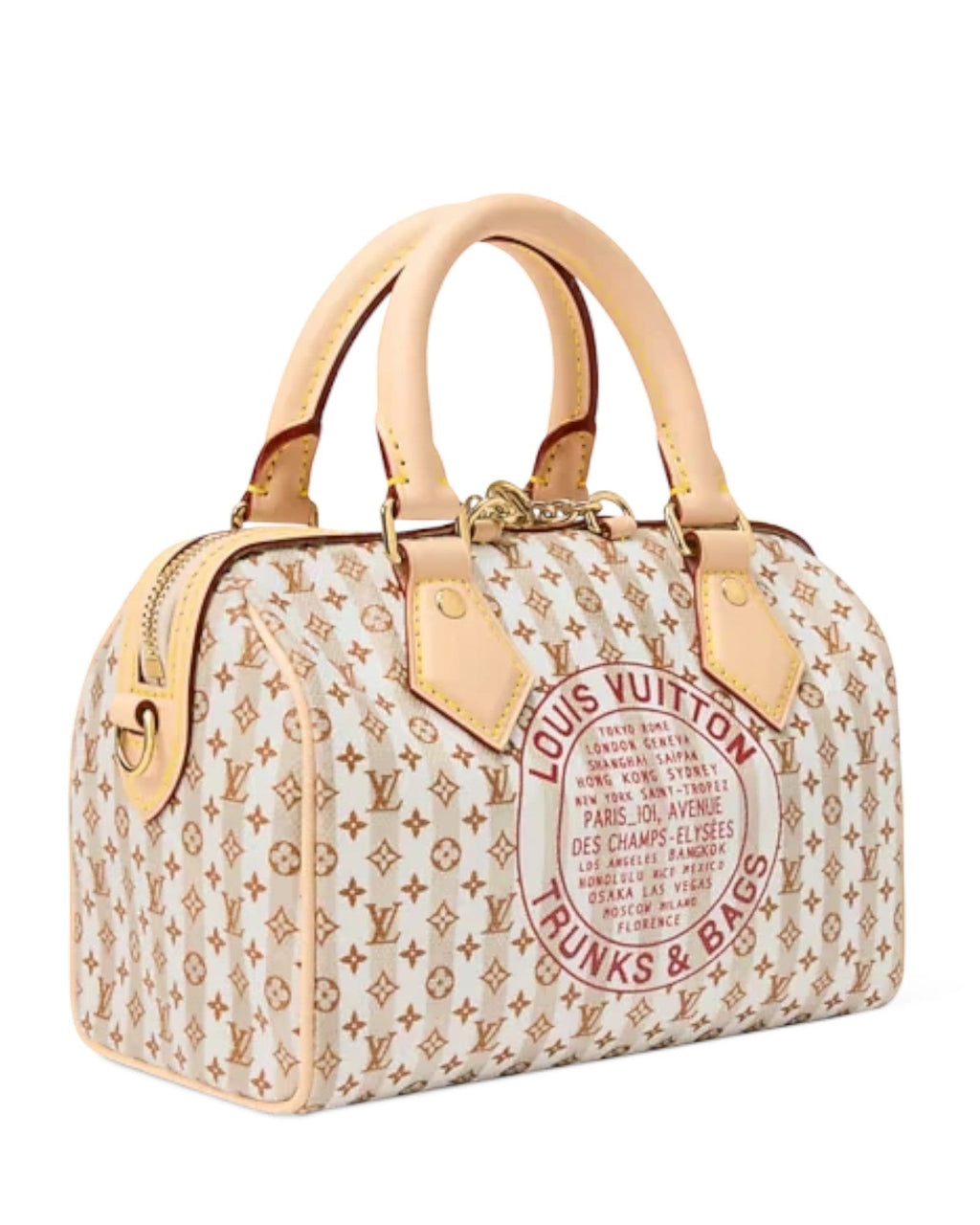 Louis Vuitton Speedy Bandoulière Handbag in LV Stamp Blue - image 12 | MOAH