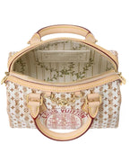 Louis Vuitton Speedy Bandoulière Handbag in LV Stamp Blue - image 8 | MOAH