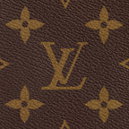 MOAH shoes iconic brown monogram coated canvas pattern with signature floral motifs and LV logo texture