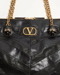 Valentino Garavani Leather Shoulder Bag in Black - image 2 | MOAH