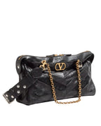 Valentino Garavani Leather Shoulder Bag in Black - image 1 | MOAH