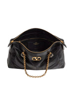 Valentino Garavani Leather Shoulder Bag in Black - image 4 | MOAH
