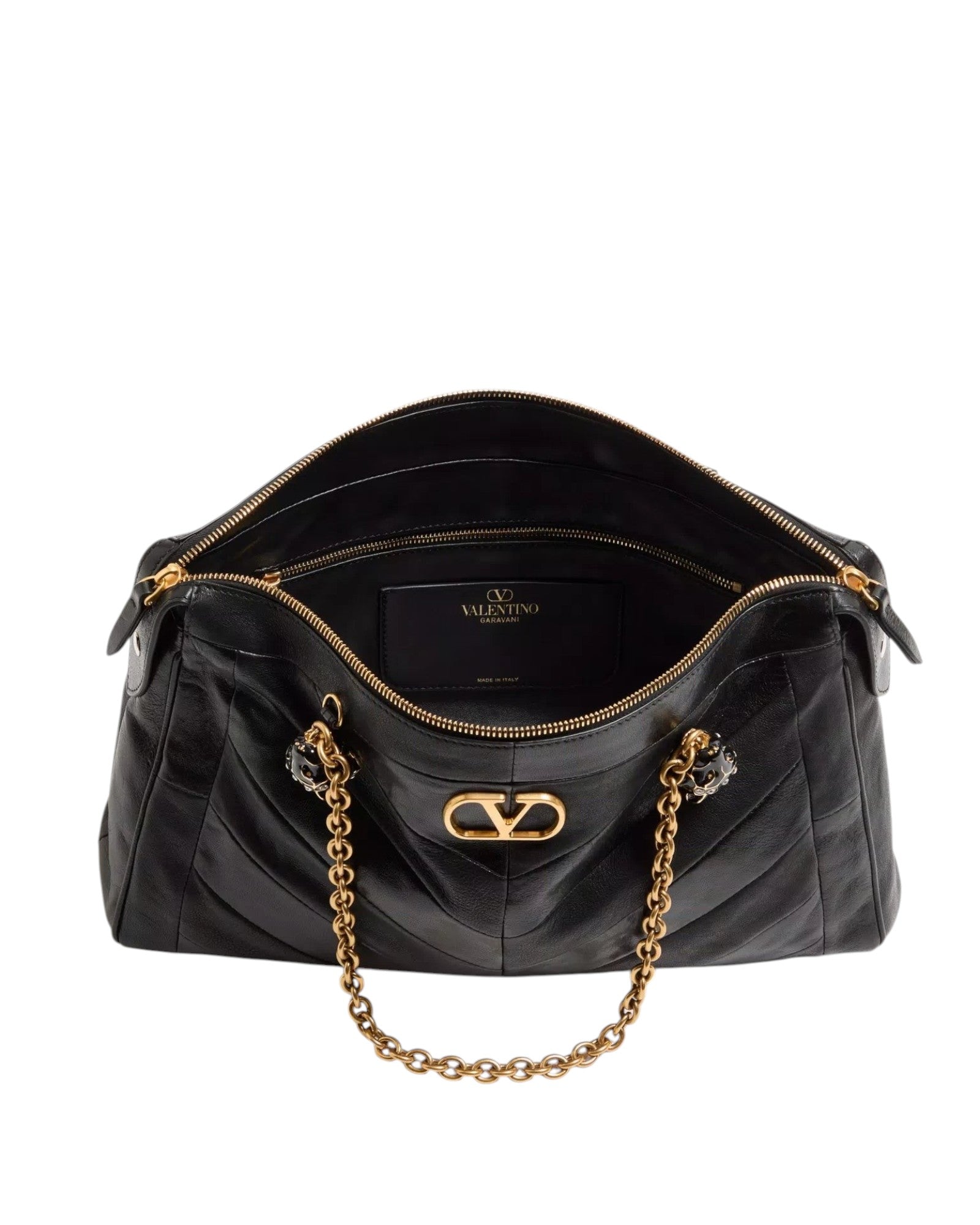 Valentino Garavani Leather Shoulder Bag in Black - image 4 | MOAH