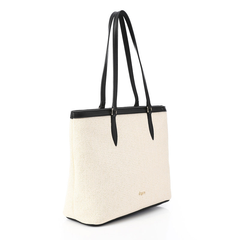 Everly Woven Tote Bag