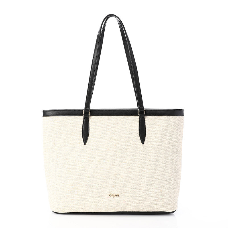 Everly Woven Tote Bag