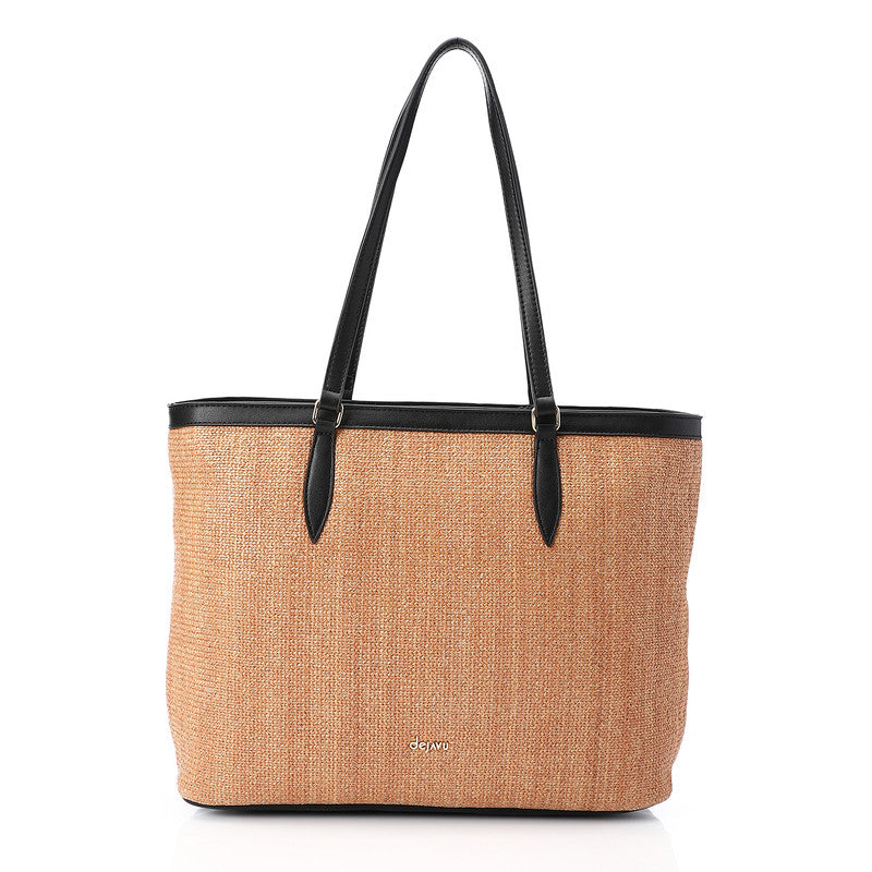 Everly Woven Tote Bag