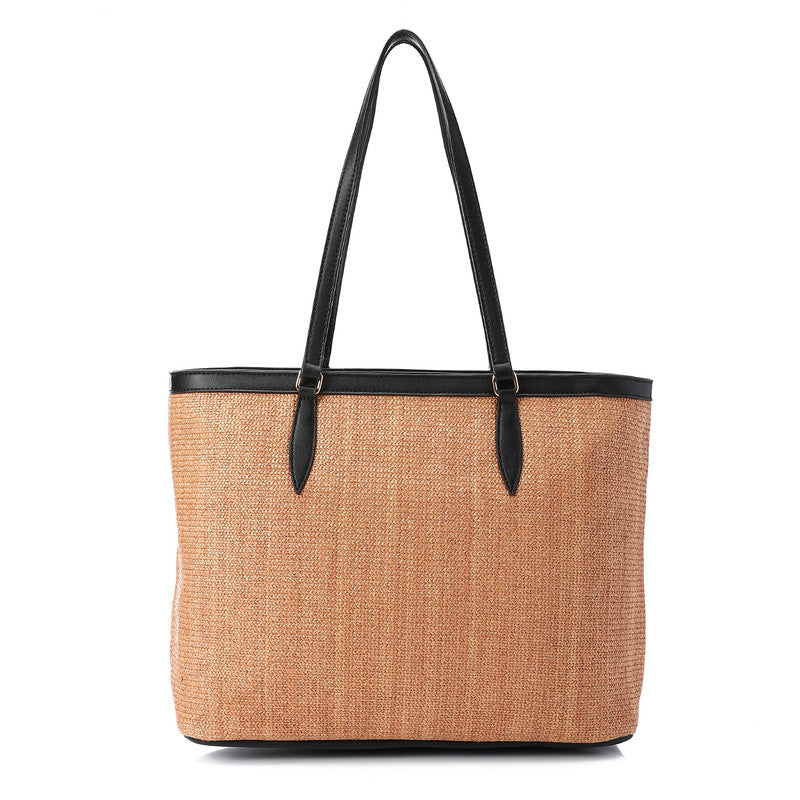 Everly Woven Tote Bag