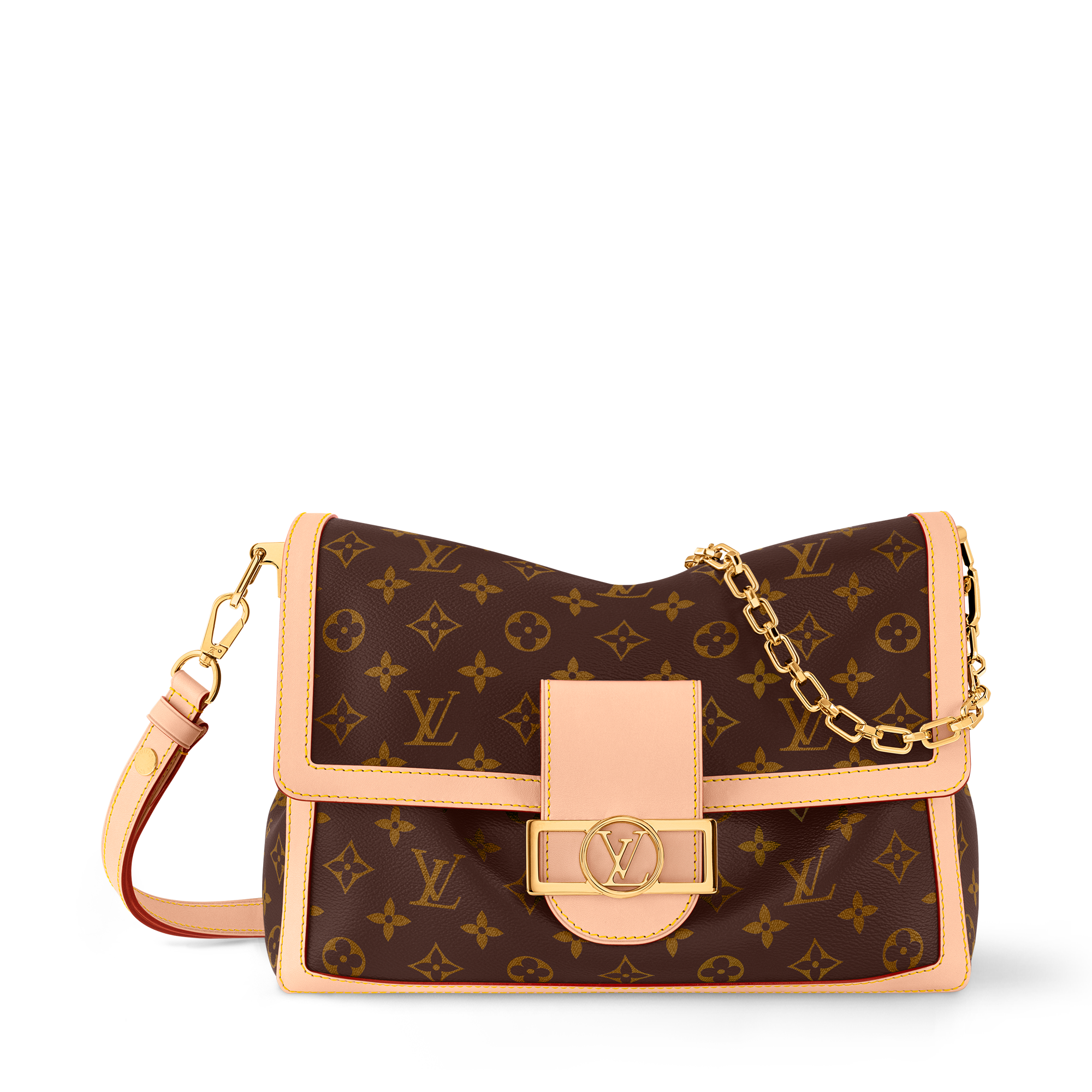 Louis Vuitton Dauphine Soft GM - Monogram front view
