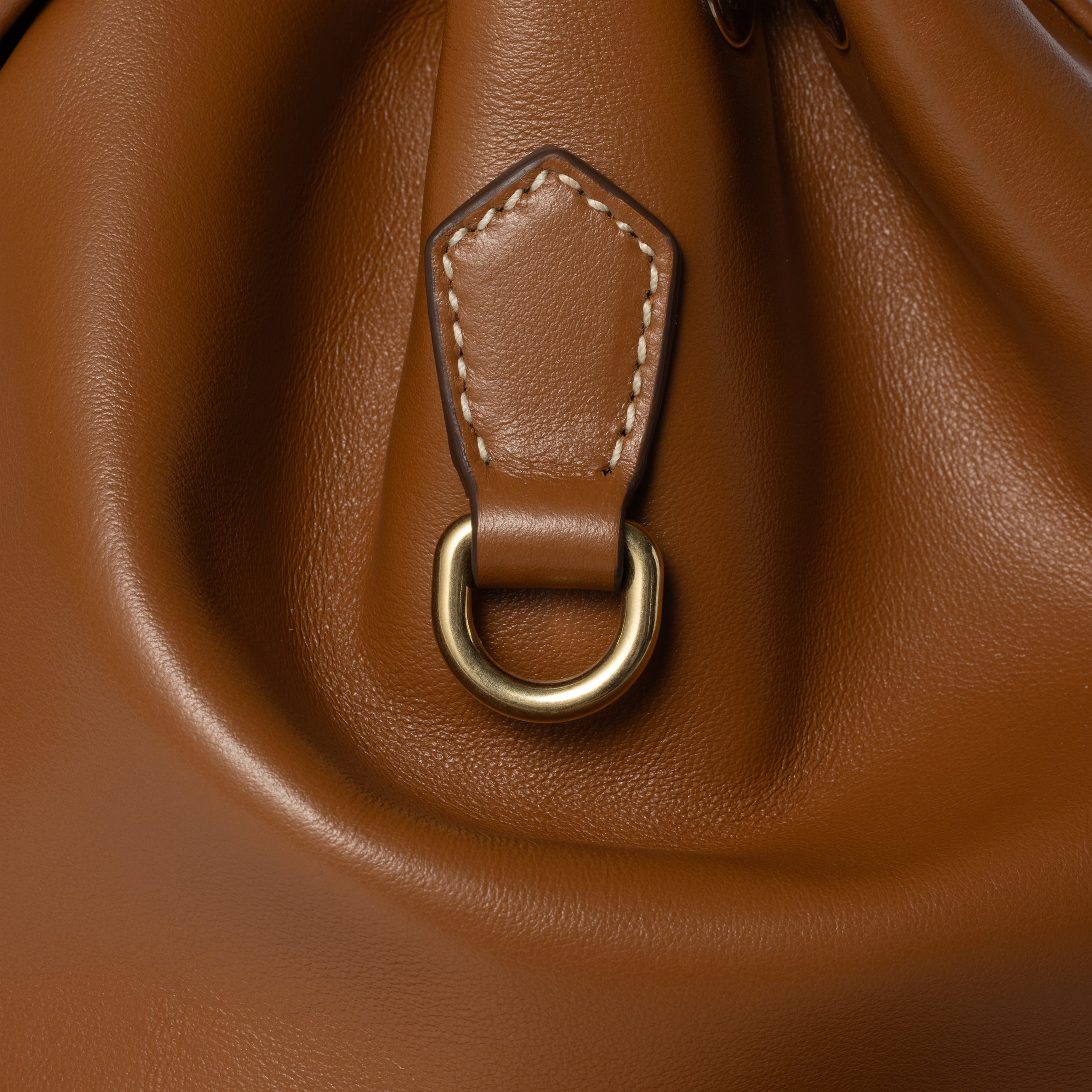 Miu Leather Backpack front view